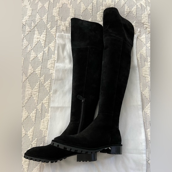 STUART WEITZMAN Amber Suede Over The Knee Boots - Picture 13 of 16